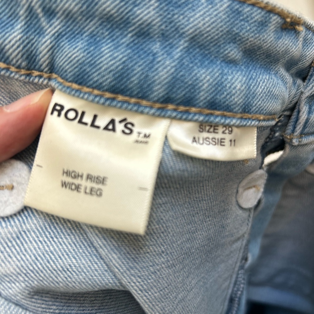 ROLLA'S Light Blue high rise Sailor Jeans - Picture 3 of 9
